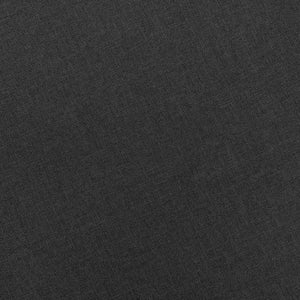 Poltrona con Poggiapiedi Grigio Scuro in Tessuto 320152