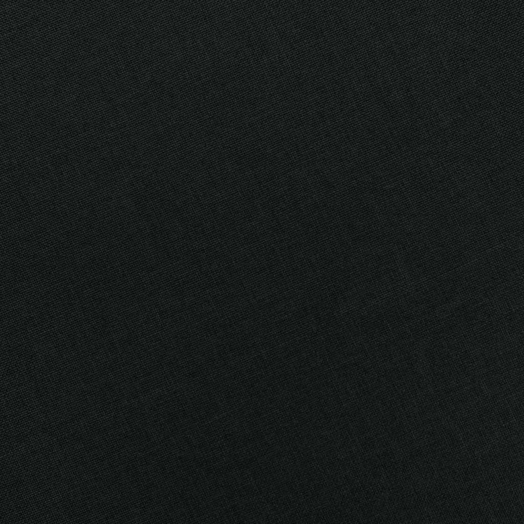 Poltrona con Poggiapiedi Nera in Tessuto 320153