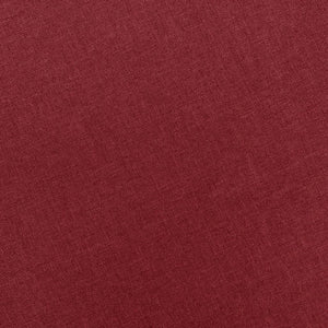 Poltrona con Poggiapiedi Rosso Vino in Tessuto 320154