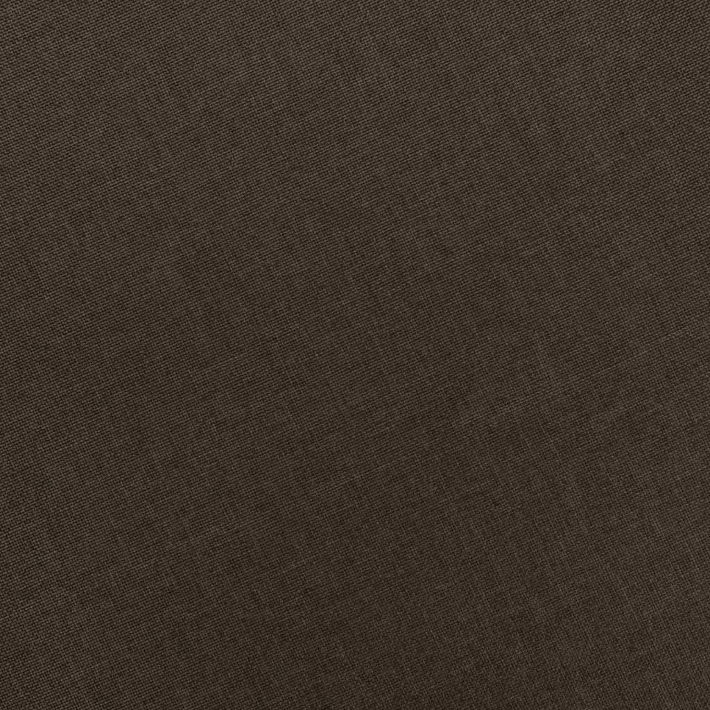 Poltrona con Poggiapiedi Marrone in Tessuto 320155