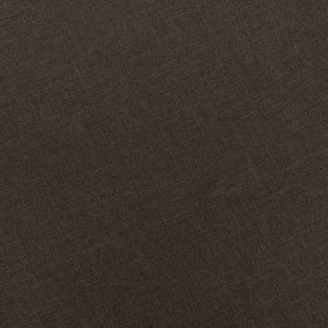 Poltrona con Poggiapiedi Marrone in Tessuto 320155