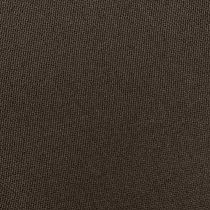 Poltrona con Poggiapiedi Marrone in Tessuto