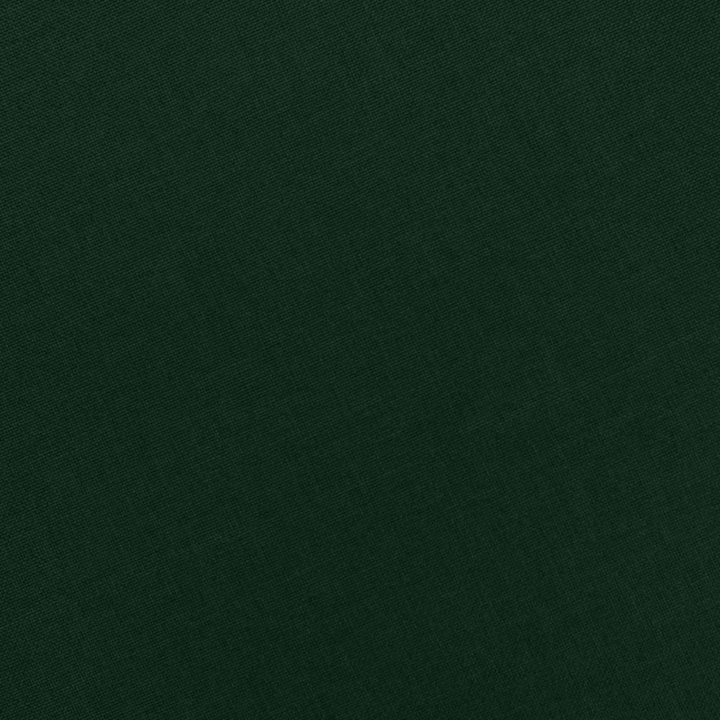 Poltrona con Poggiapiedi Verde Scuro in Tessuto 320157