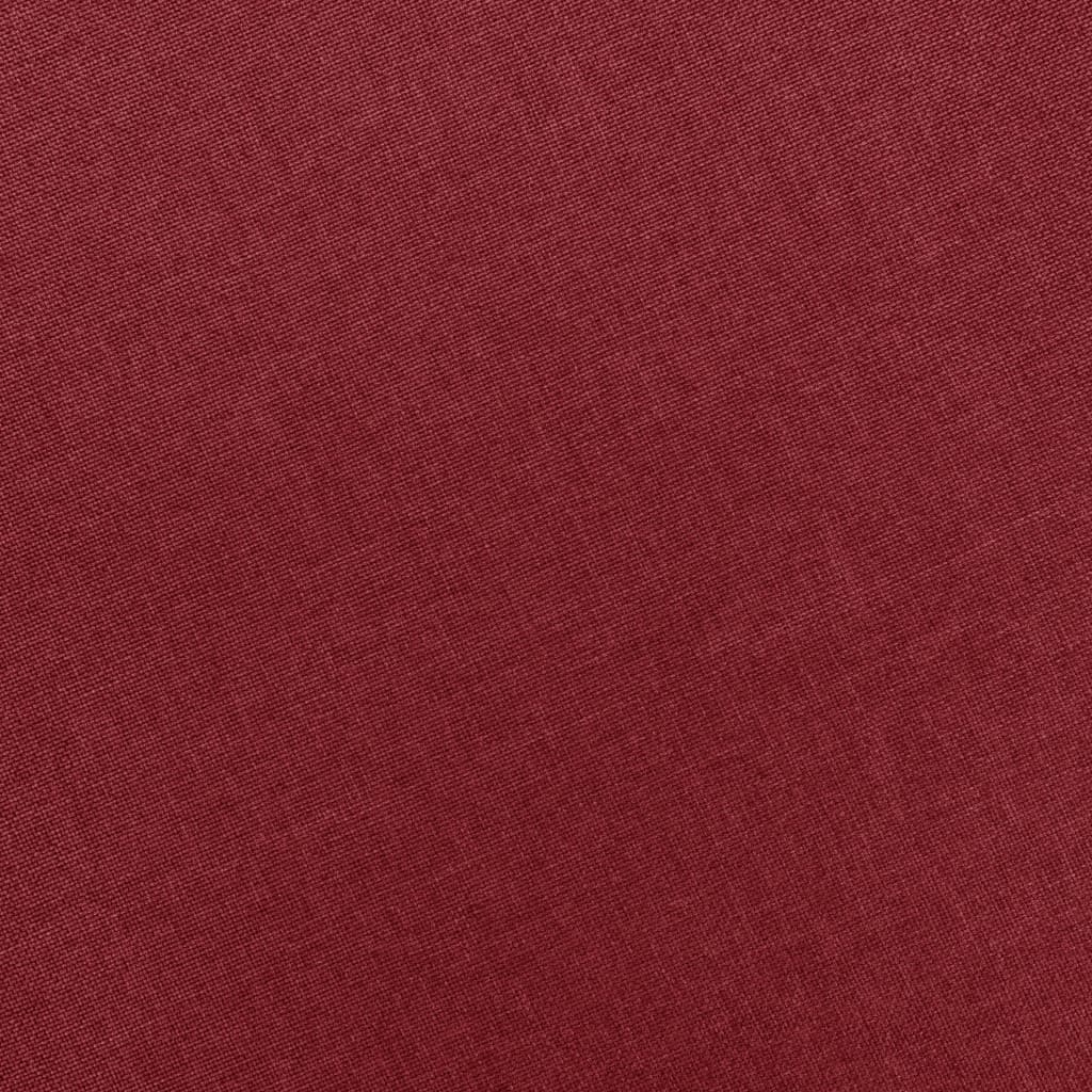 Poltrona Massaggiante con Poggiapiedi Rosso Vino in Tessuto 320164