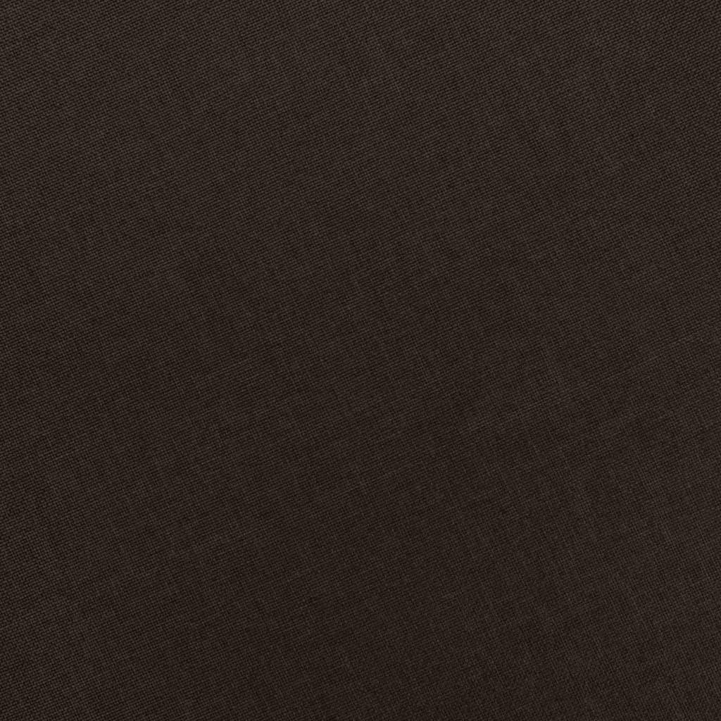 Poltrona Massaggiante con Poggiapiedi Marrone Scuro in Tessuto 320166