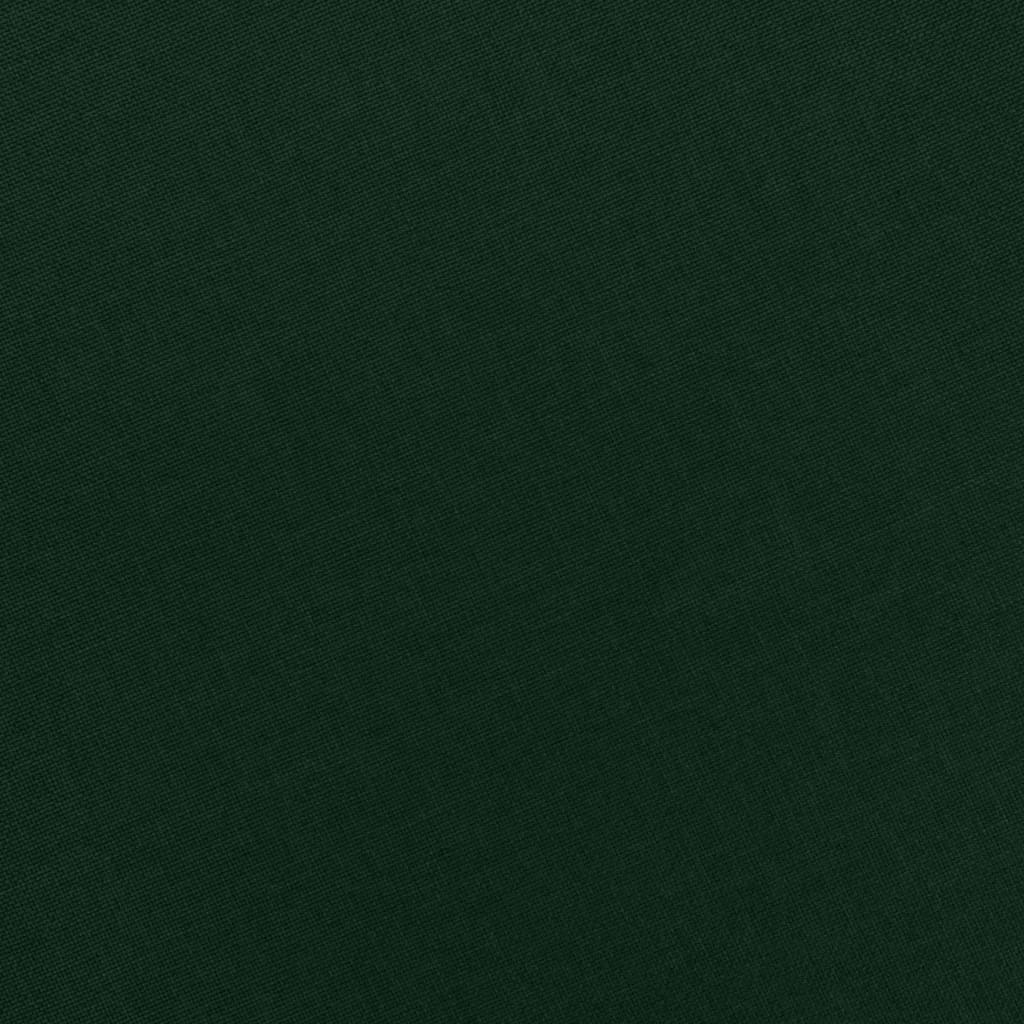 vidaXL Poltrona Massaggiante con Poggiapiedi Verde Scuro in Tessuto