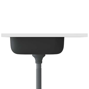 Lavello da Cucina con Scarico-Lavandino-Lavabo Argento 600x500x155 mm Acciaio