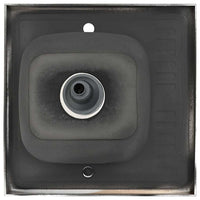 Lavello Cucina e Scolapiatti 600x600x155mm Acciaio Inox Argento cod mxl 46197