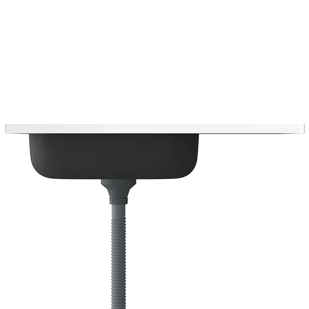 Lavello da Cucina-Lavandino-Lavabo con Scarico Argento 800x500x155 in Acciaio