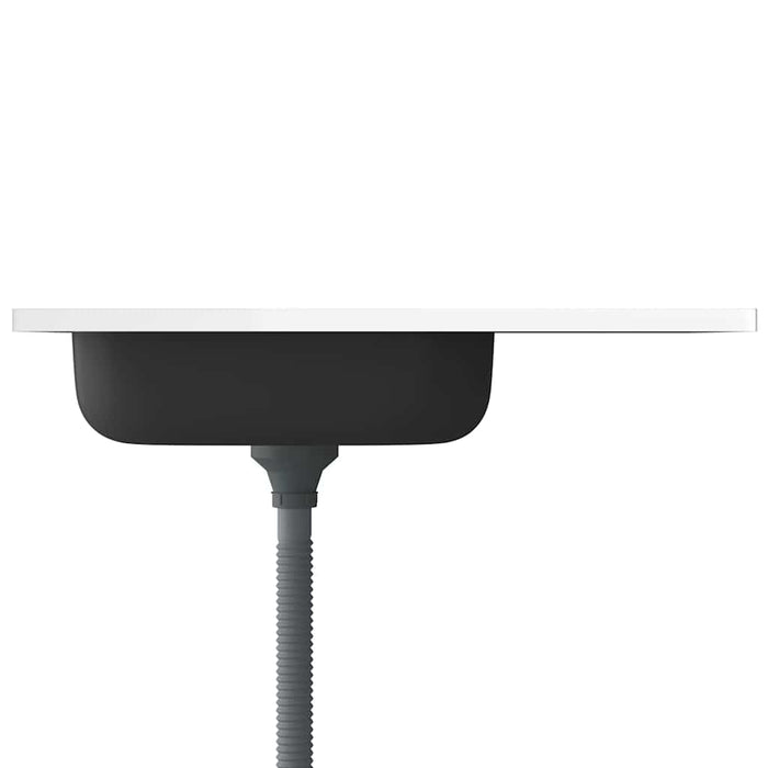 Lavello da Cucina-Lavandino-Lavabo con Scarico Argento 800x500x155 in Acciaio