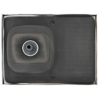 Lavello Cucina e Scolapiatti 800x600x155mm Acciaio Inox Argento cod mxl 49925