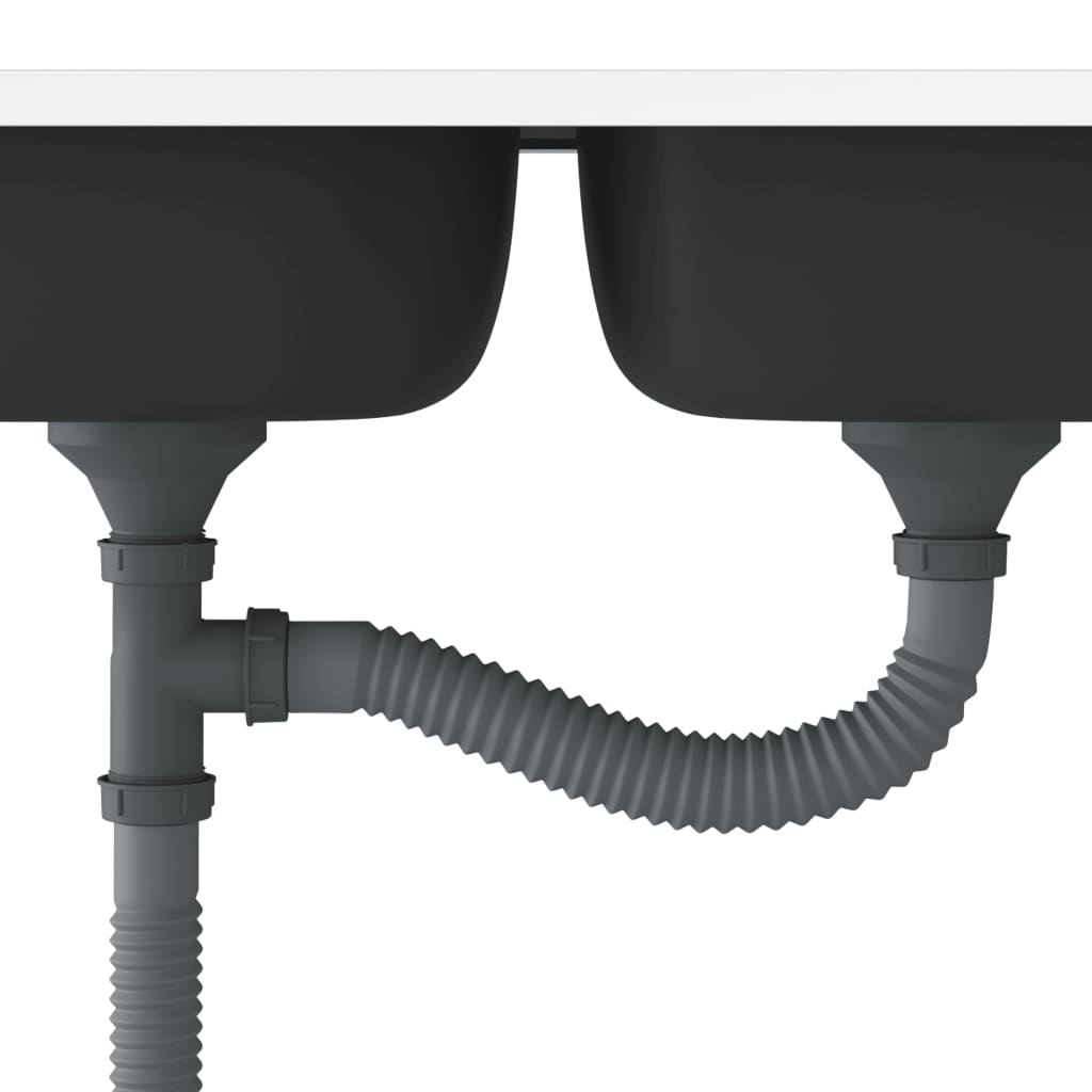 Lavello cucina doppia vasca 800x600x155 mm inox silver 02_0002430