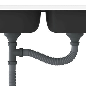 Lavello cucina doppia vasca 800x600x155 mm inox silver 02_0002430