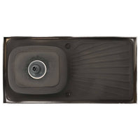 Lavello da Cucina con Scarico Argento 1000x500x155 mm Acciaio 147236