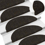 Tappetini per Scale 15 pz Marrone Scuro 56x17x3 cm Agugliati cod mxl 63662