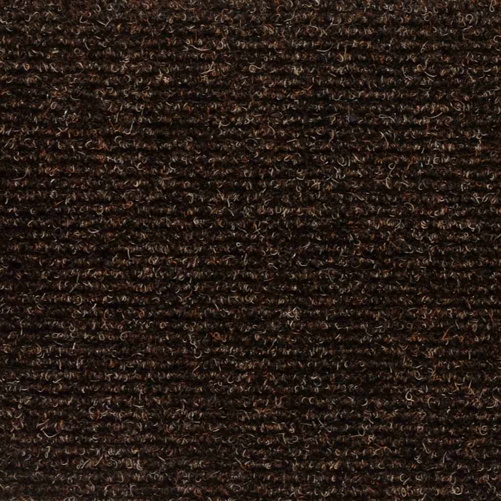 Tappetini per scale autoadesivi 15 pz 56x17x3 cm marrone semicircolari 322350