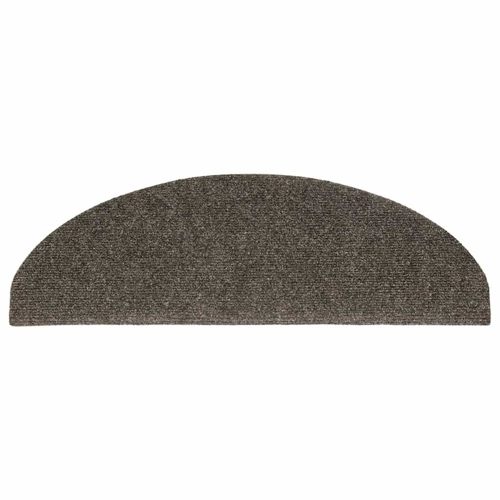 Tappetini per Scale 15 pz Antracite 65x21x4 cm Agugliati 322353