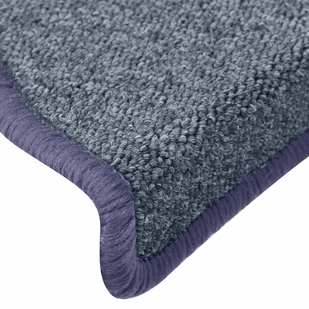 Tappetini per Scale 15 pz Grigio Scuro 65x24x4 cm cod mxl 69859