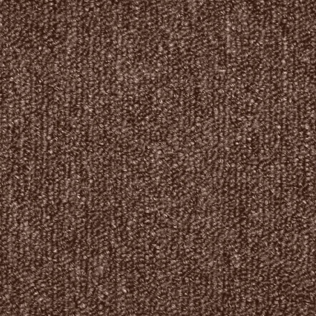 vidaXL Tappetini per scale 15 pz 65x24x4 cm Marrone Semicircolari Grandi