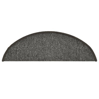 Tappetini per Scale 15 pz Grigio Scuro 56x17x3 cm cod mxl 67303