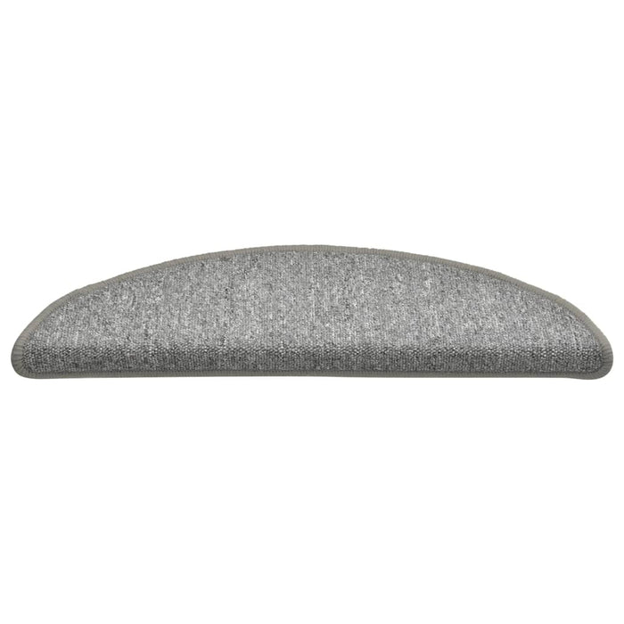 Tappetini per Scale 15 pz Grigio Chiaro 56x17x3 cm cod mxl 75295