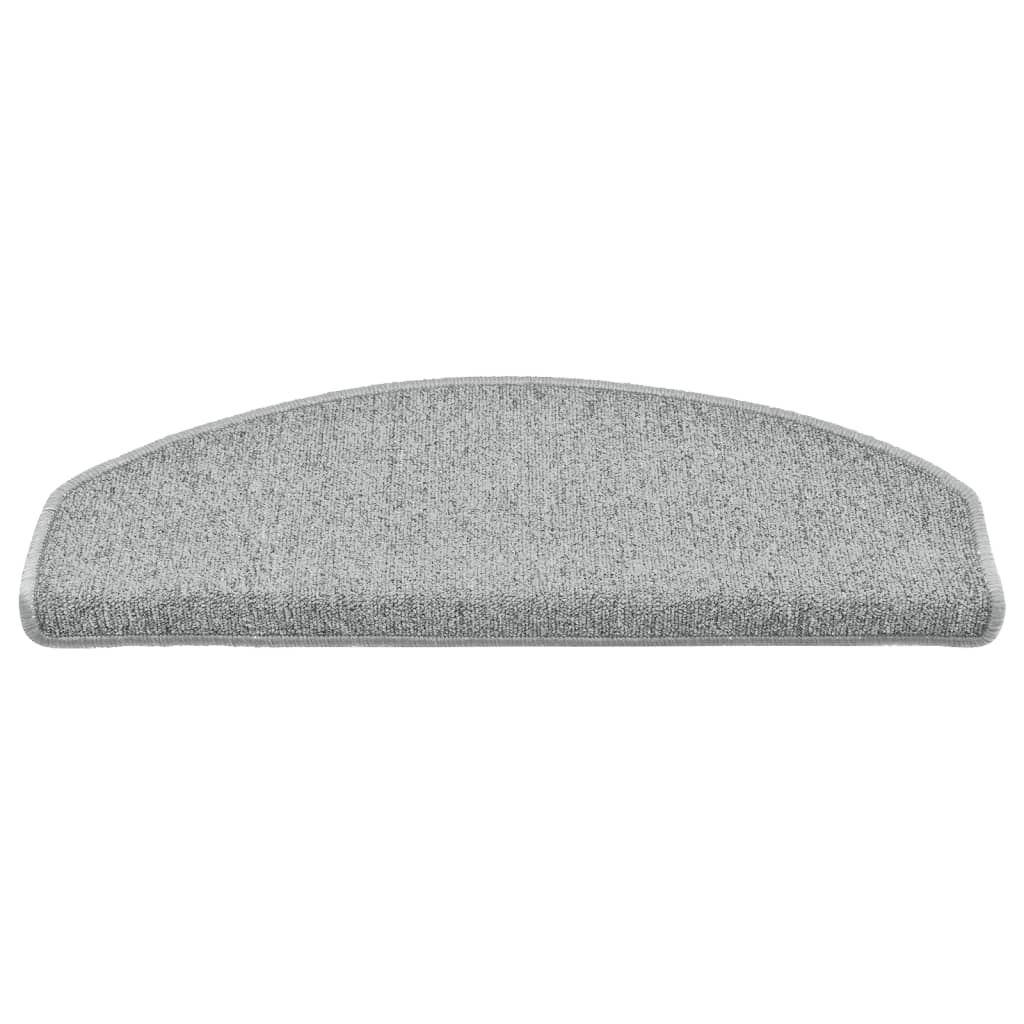 Tappetini per Scale 15 pz Grigio Chiaro 65x24x4 cm cod mxl 70829