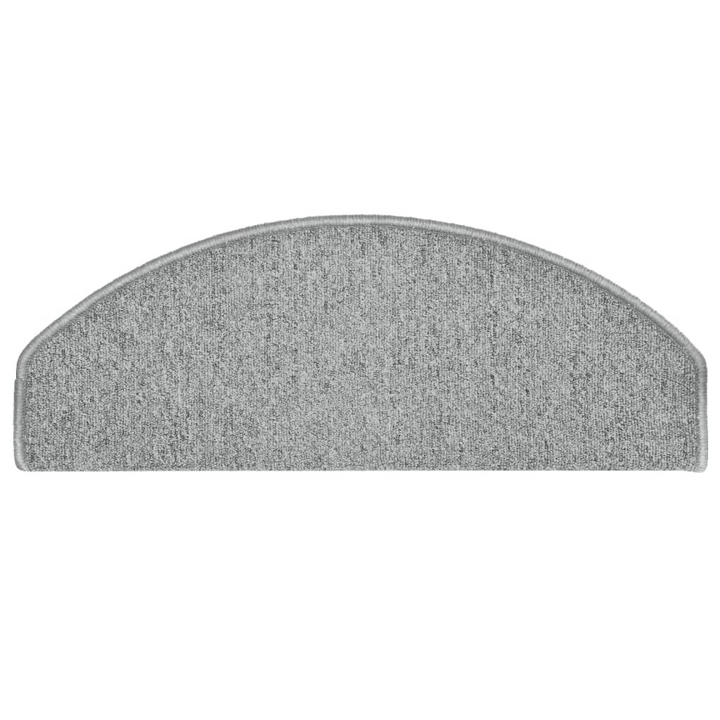 Tappetini per Scale 15 pz Grigio Chiaro 65x24x4 cm cod mxl 70829