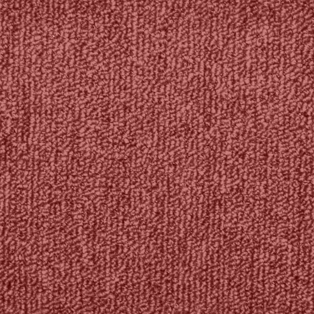 Tappetini per scale 15 pz 65x24x4 cm Bordeaux Semicircolari Grandi 322373