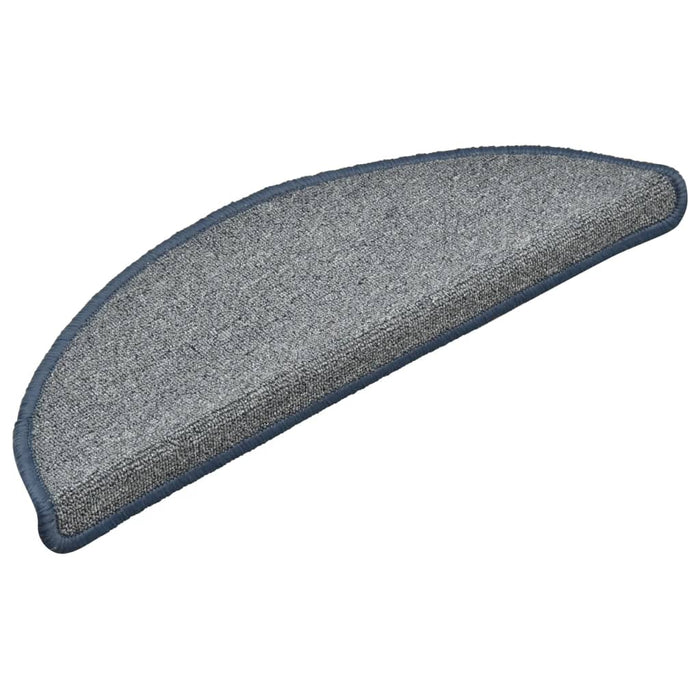 Tappetini per Scale 15 pz Grigio Chiaro e Blu 56x17x3 cm cod mxl 59030