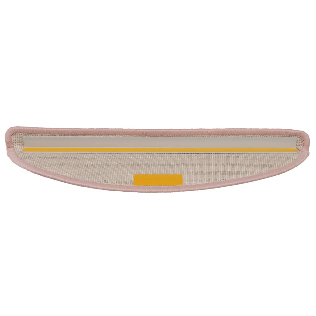 Tappetini per Scale 15 pz Rosa Chiaro 56x17x3 cm cod mxl 56195