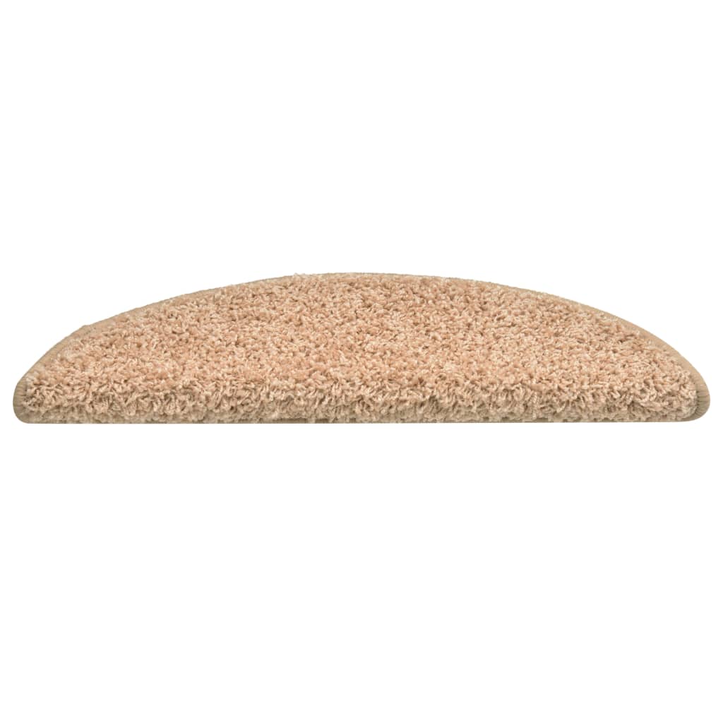 Tappetini per scale 15 pz 56x17x3 cm Oro Semicircolari 322378