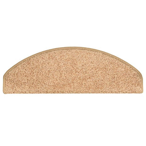 Tappetini per scale 15 pz 65x21x4 cm Oro Semicircolari Grandi 322379