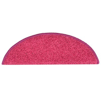 Tappetini per scale 15 pz 56x17x3 cm rosa semicircolari 322380