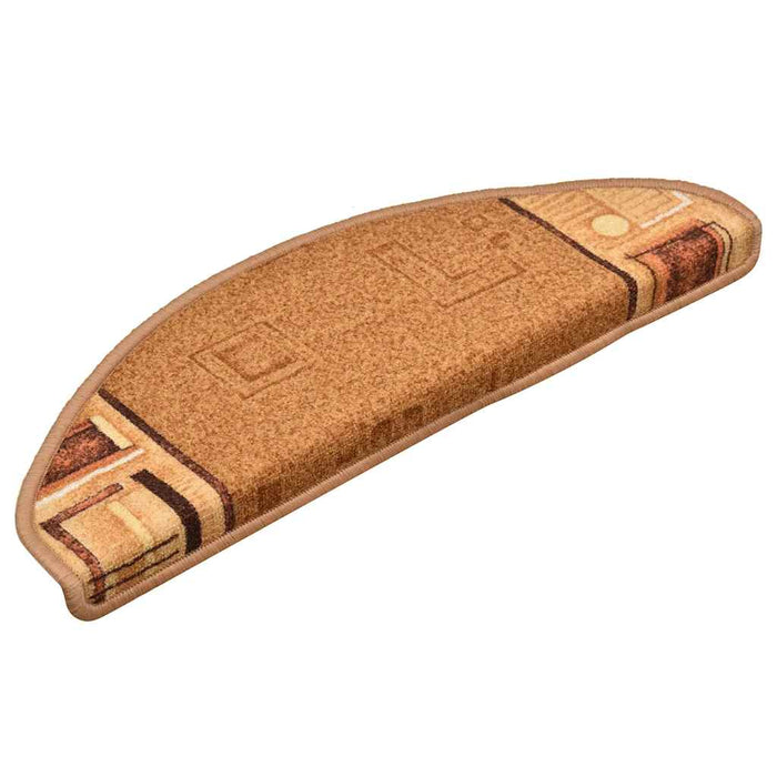 Tappetini Autoadesivi per Scale 15 pz Beige 65x21x4 cm 322411