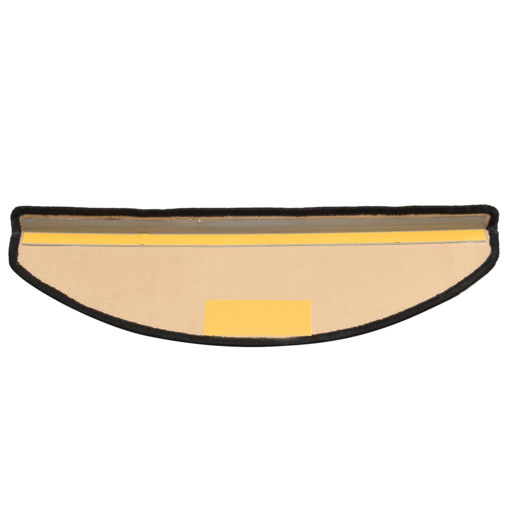 Tappetini Autoadesivi per Scale 15 pz Nero e Grigio 65x21x4 cm 322412