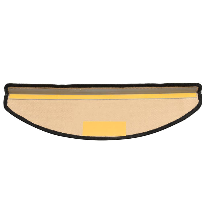 Tappetini Autoadesivi per Scale 15 pz Nero e Grigio 65x21x4 cm 322412