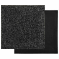 Tappeto 20 pcs Nero 50 x 50 x 0,5 cm Bitume 322414