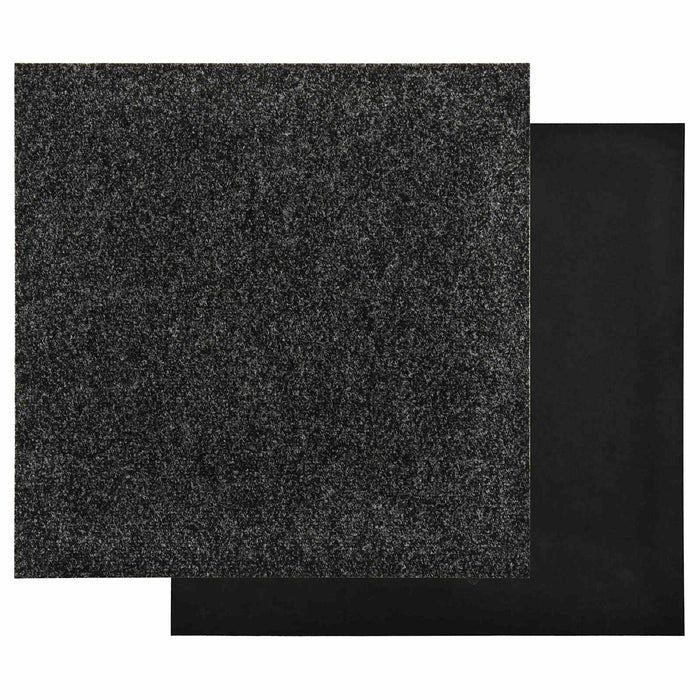 Tappeto 20 pcs Nero 50 x 50 x 0,5 cm Bitume 322414