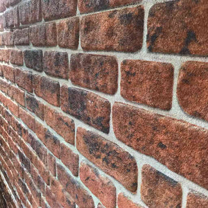 Pannelli Murali 3D con Mattoni Marrone Scuro 10 pz EPS