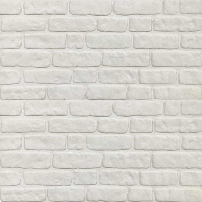 Pannelli Murali 3D con Design a Mattoni Bianco 10 pz EPS 147203