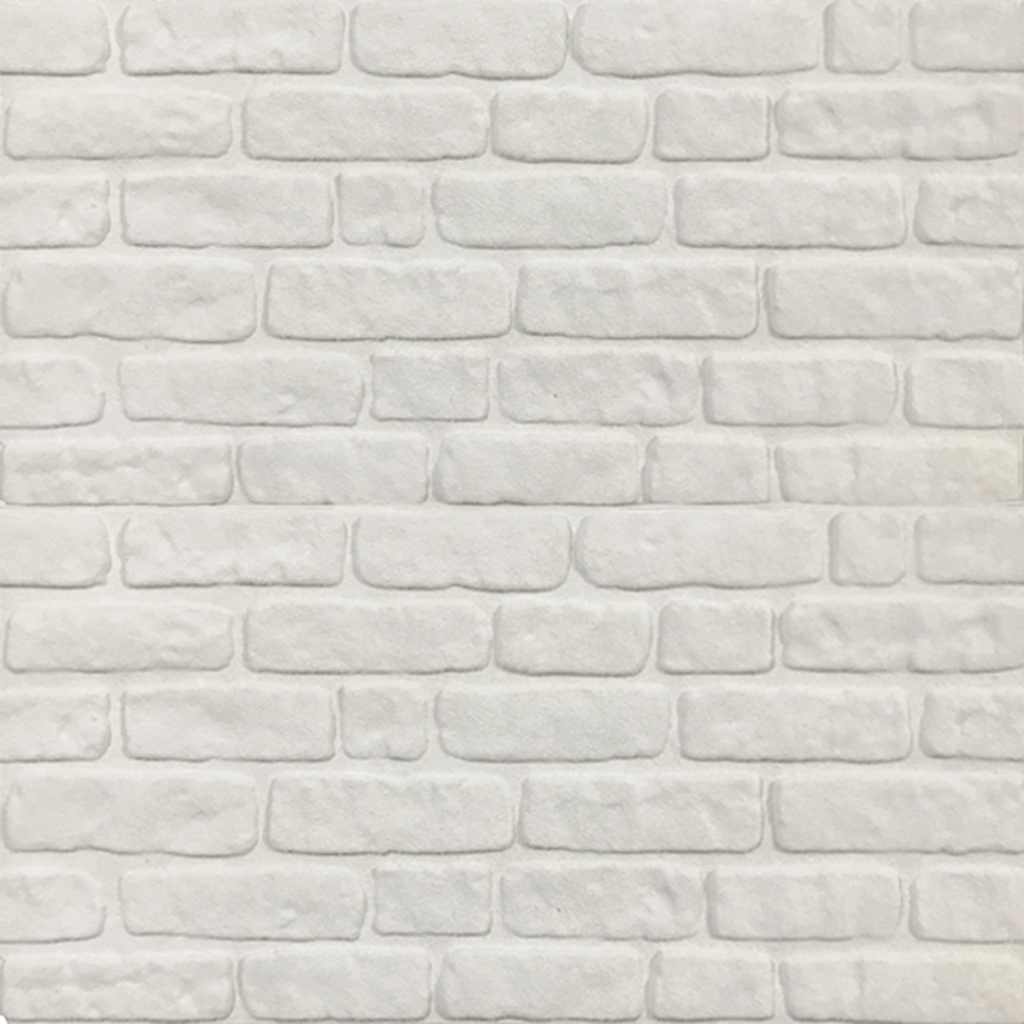 Pannelli Murali 3D con Design a Mattoni Bianco 10 pz EPS 147203