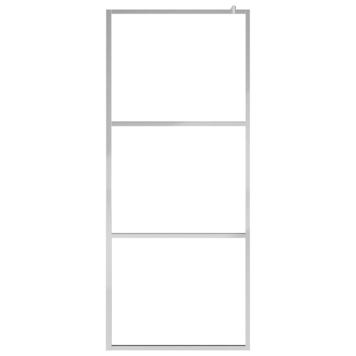 Box doccia walk-in divisorio doccia bagno casa interno vetro ESG 90x195 cm trasparente 02_0002113