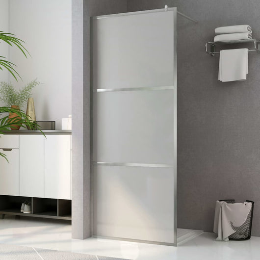Parete per Doccia Walk-in in Vetro Smerigliato ESG 115x195 cm cod mxl 49584