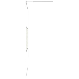Parete per Doccia Walk-in in Vetro ESG Design Pietra 80x195 cm 146650