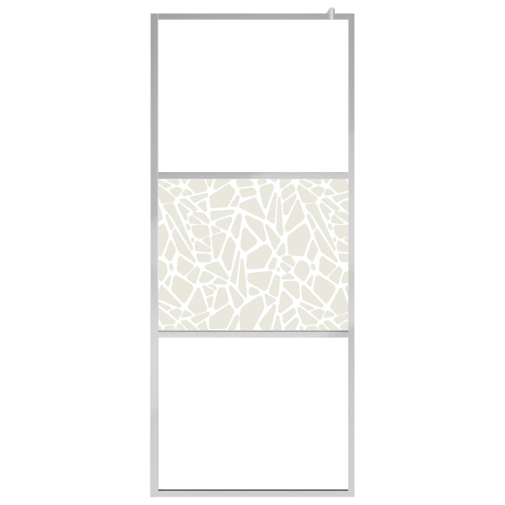 Parete per Doccia Walk-in in Vetro ESG Design Pietra 90x195 cm cod mxl 40599