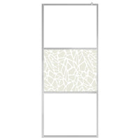 Parete per Doccia Walk-in in Vetro ESG Design Pietra 90x195 cm 146651