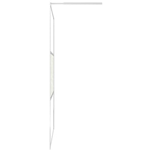 Parete per Doccia Walk-in in Vetro ESG Design Pietra 90x195 cm 146651