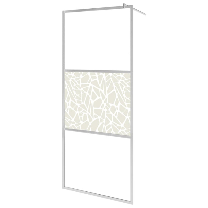 Parete per Doccia Walk-in in Vetro ESG Design Pietra 115x195 cm cod mxl 57577