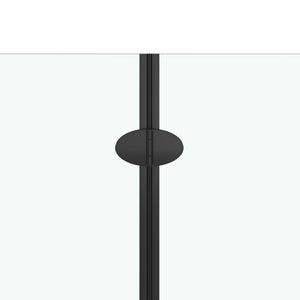 Box doccia pieghevole da bagno 2 pannelli ESG 120 x 140 cm nero 02_0003135