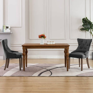 Sedie da Pranzo 2 pz Grigie in Tessuto cod mxl 29277